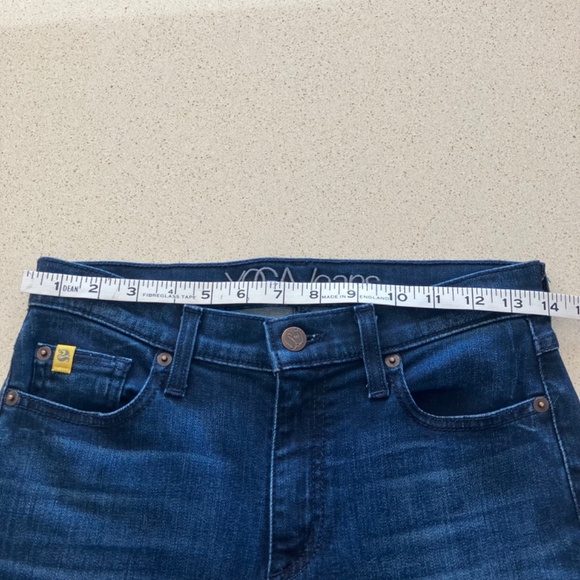 YOGA jeans, classic rise, straight leg, cropped, stretch, dark blue, size small - Picture 8 of 14